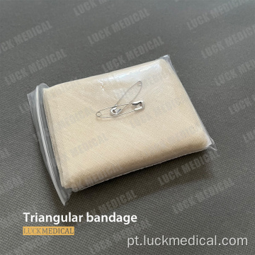 Bandagem de gaze triangular descartável